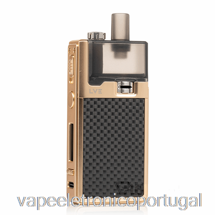 Vape Eletrônico Lve Orion 2 40w Sistema Pod Texturizado Carbono/ouro
